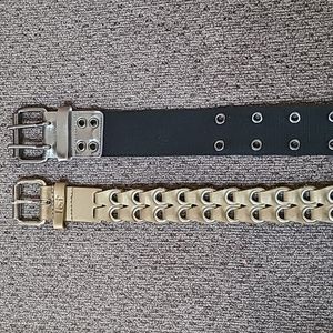 l.e.i. 2 WOMENS ADJUSTABLE BELTS SIZE EXTRA LARGE